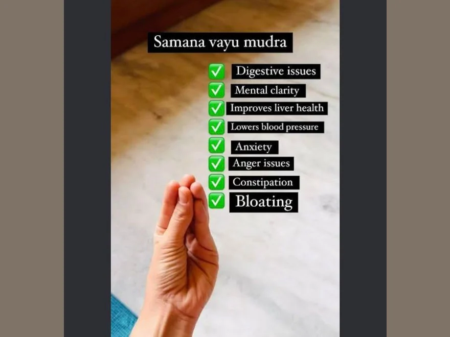 Balancing Gesture (Samana Mudra) — photograph