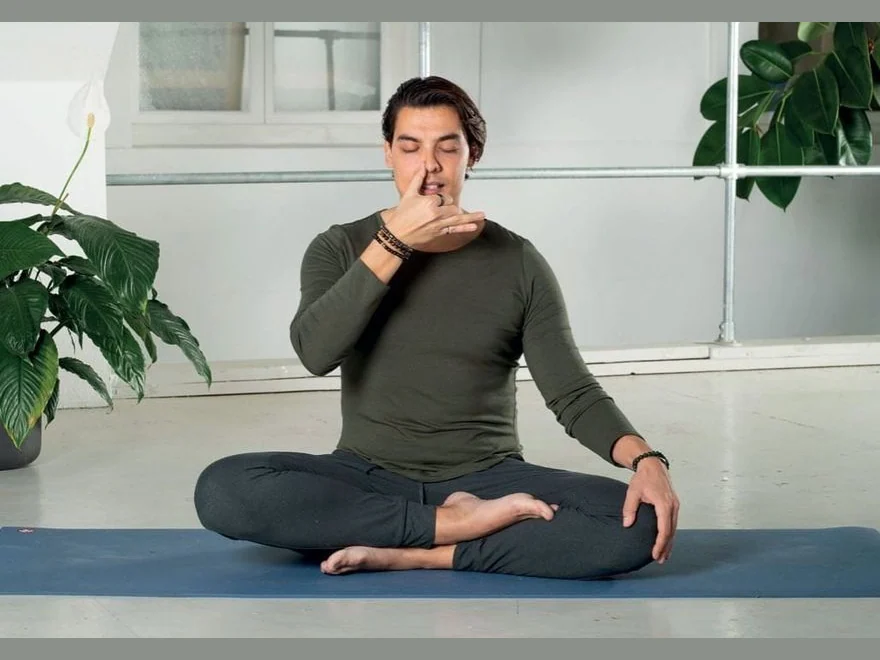 Basic Alternate-Nostril Breathing (Nadi Shodhana Basic) — photograph