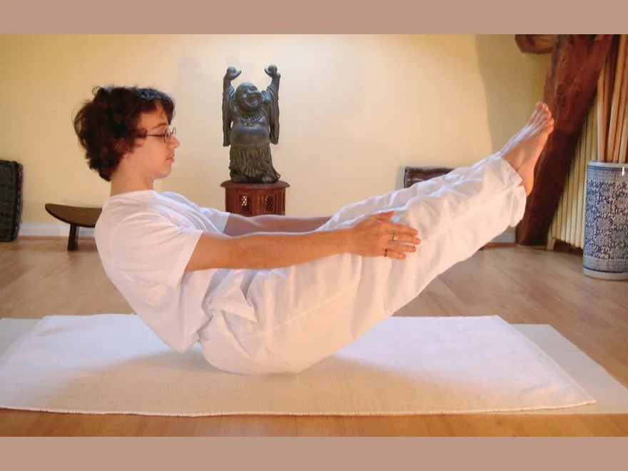 Boat Pose Prep (Navasana Prep) — photograph