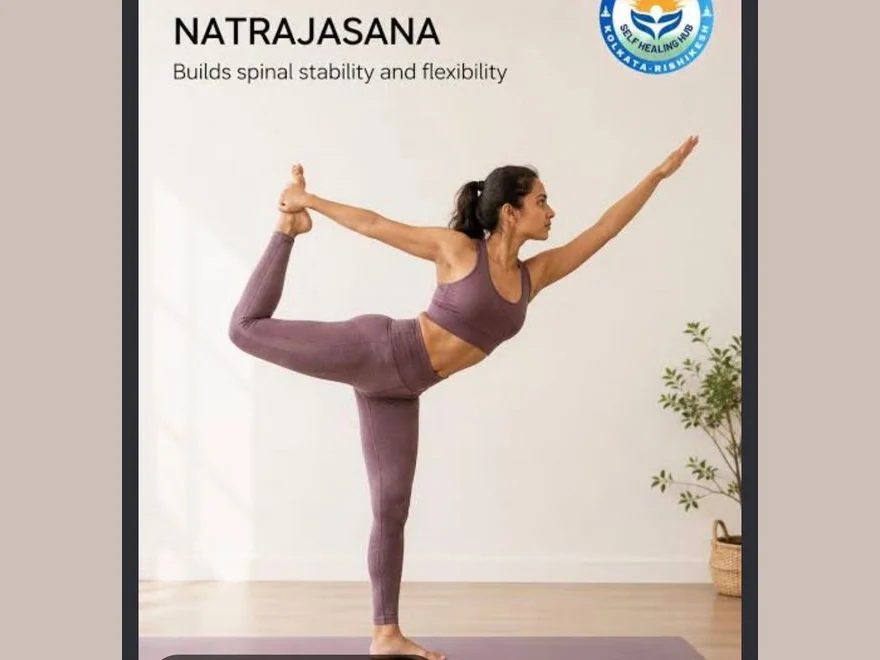 Dancer Pose Prep (Natarajasana Prep) — photograph