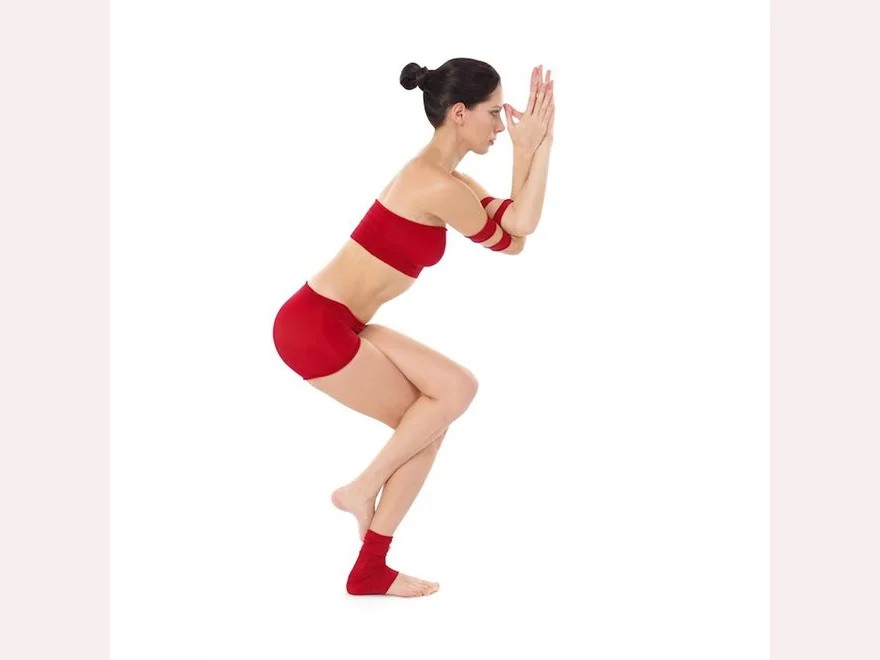 Eagle Pose (Garudasana) — photograph