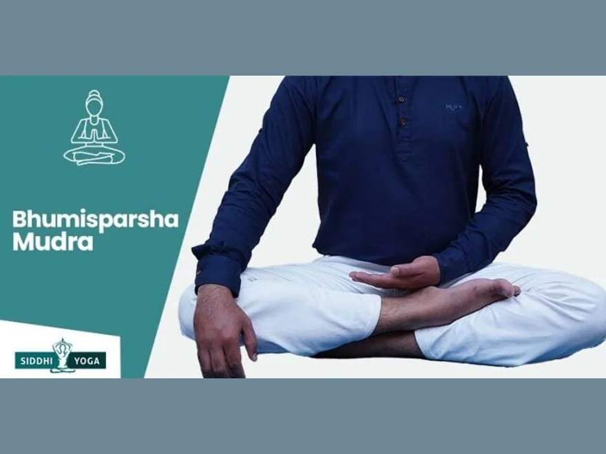 Earth-Touching Gesture (Bhumisparsha Mudra) — photograph