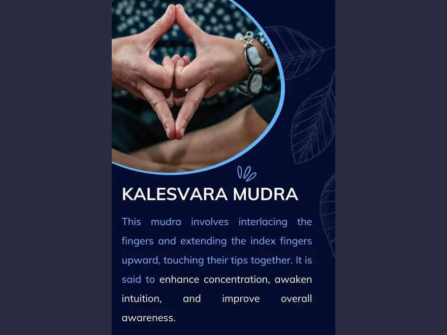 Kalesvara Gesture (Kalesvara Mudra) — photograph