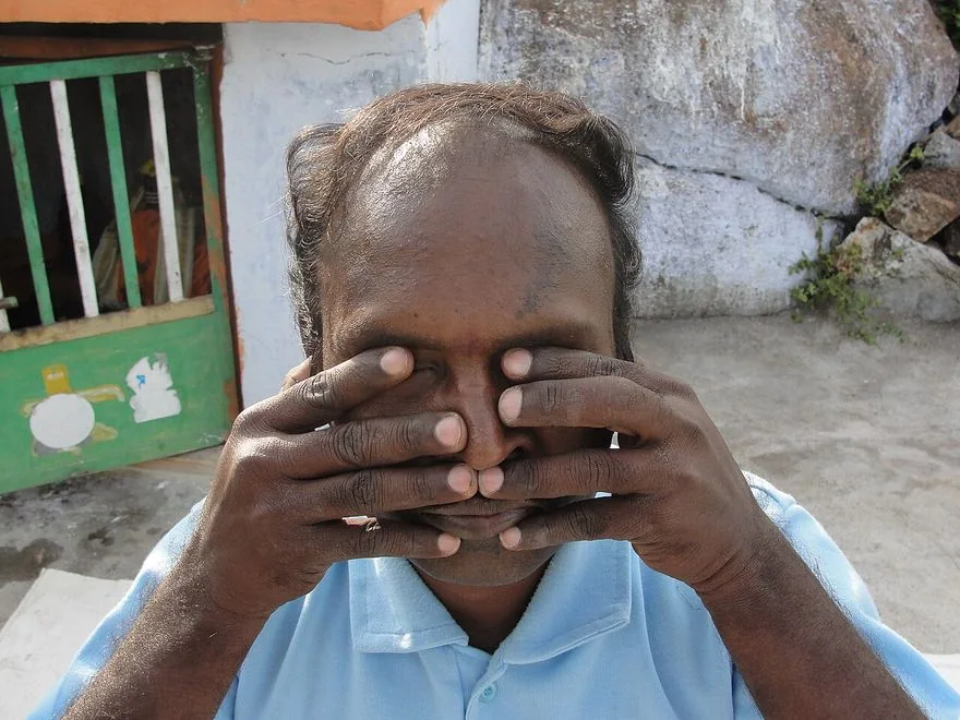 Six-Gated Gesture (Shanmukhi Mudra) — photograph