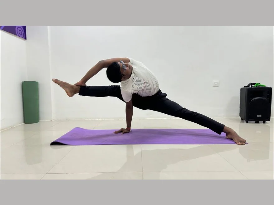 Vishvamitra Pose (Vishwamitrasana) — photograph